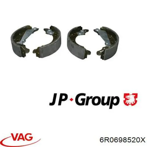 Колодки гальмові задні, барабанні 6R0698520X VAG