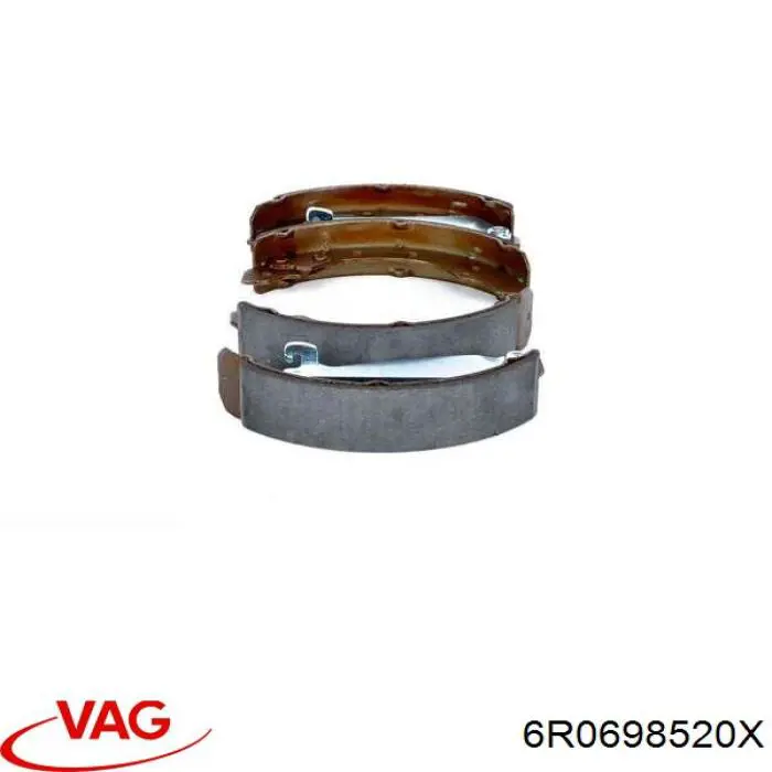 6R0698520X VAG Колодки гальмівні задні, барабанні