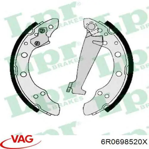 Колодки гальмові задні, барабанні VAG 6R0698520X ціна, від 16.96 USD