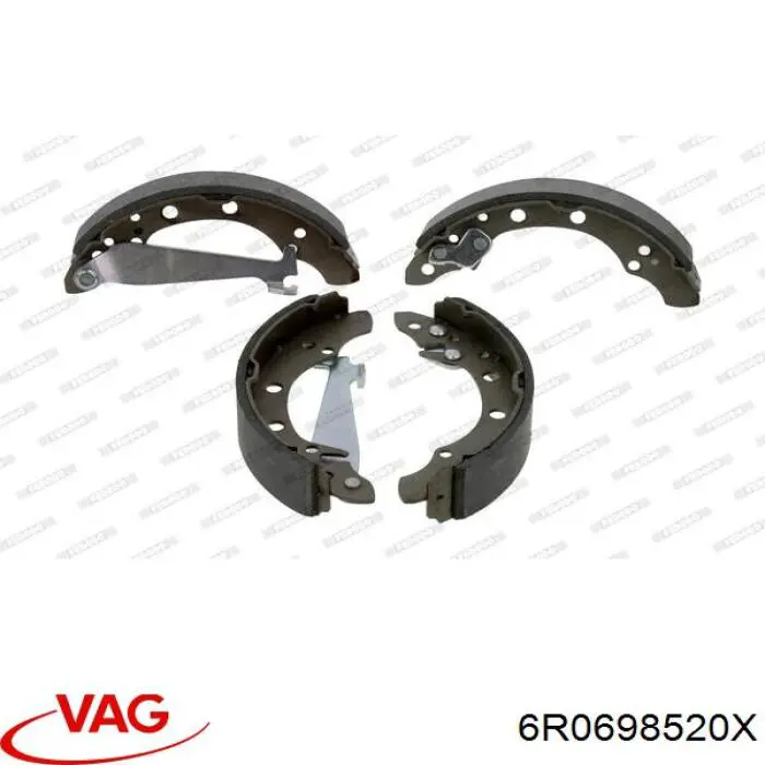 Купити 6R0698520X VAG Колодки гальмові задні, барабанні