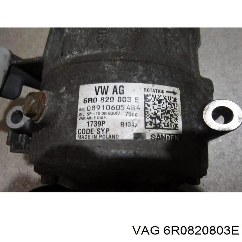Компресор системи кондиціювання VAG 6R0820803C ціна, від 252.22 USD