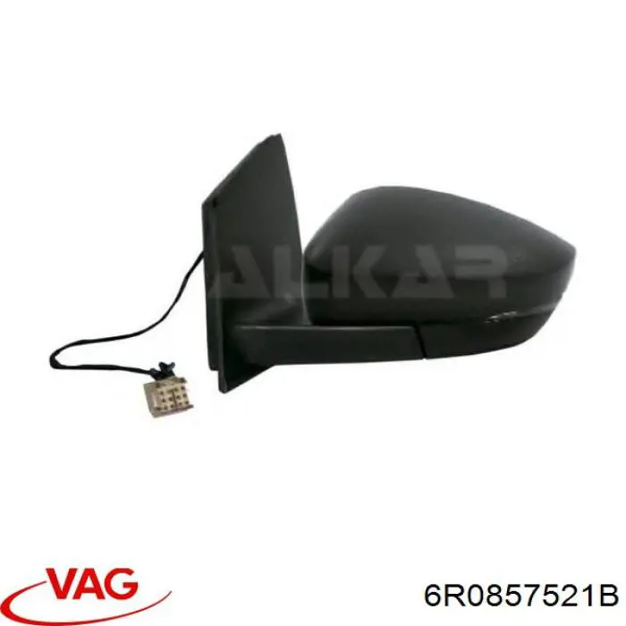 Скло дзеркала заднього виду, лівого VAG 6R0857521B ціна, від 44.46 USD
