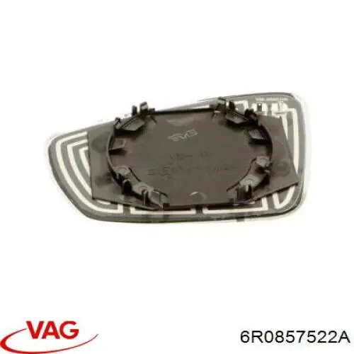 Купити 6R0857522A VAG Дзеркальний елемент правого дзеркала заднього виду