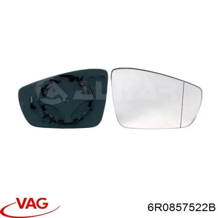 Купити 6R0857522B VAG Дзеркальний елемент правого дзеркала заднього виду