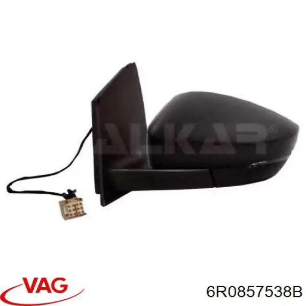 Накладка дзеркала заднього виду, права 6R0857538B VAG
