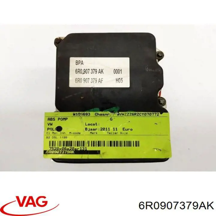 6R0907379AK VAG Блок управління АБС (ABS)
