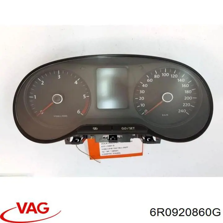 Приладова дошка-щиток приладів 6R0920860G VAG