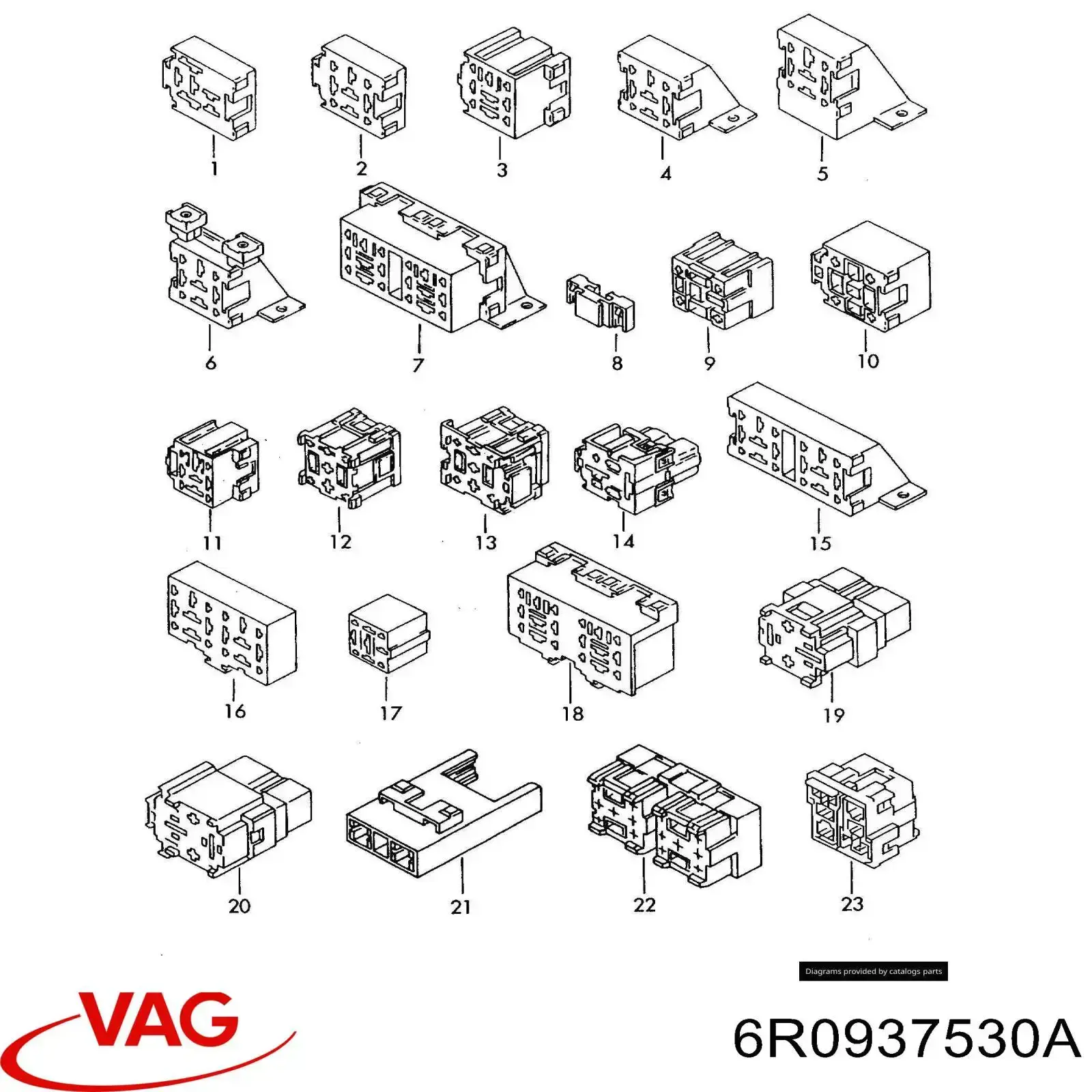 Коробка запобіжників VAG 6R0937530A ціна, від 7.26 USD