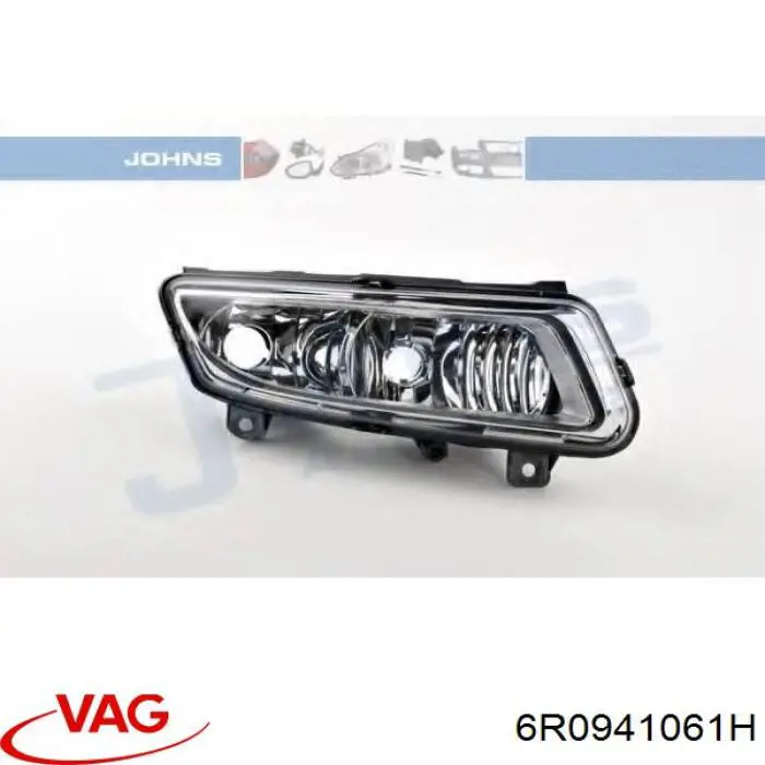 Туманка ліва VAG 6R0941061H ціна, від 139.41 USD
