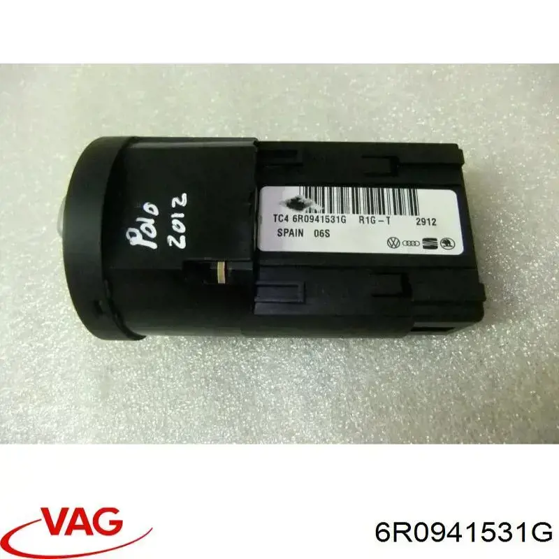 6R0941531G VAG Перемикачі електричні (перемикач світла центральний)