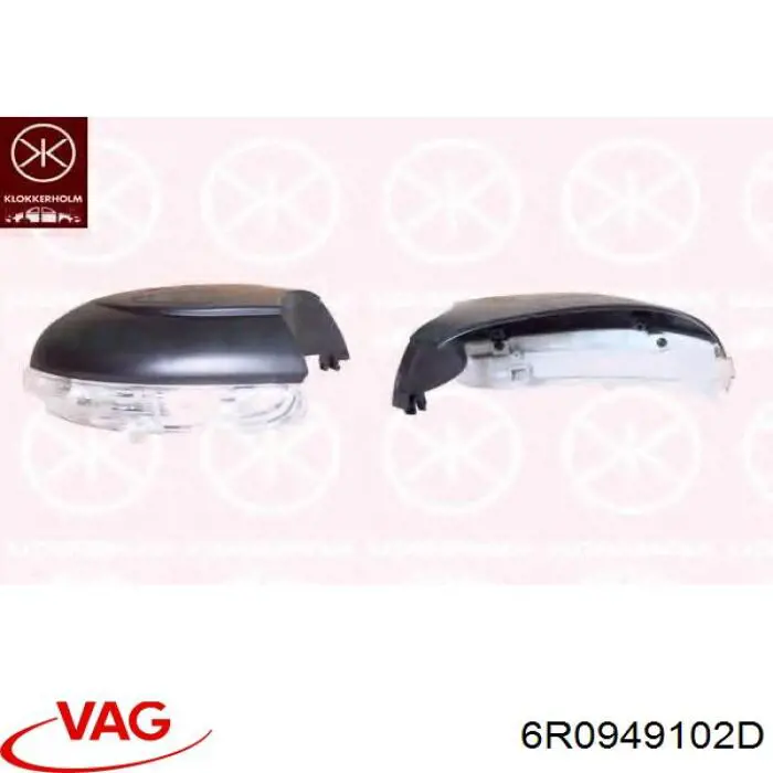 Покажчик повороту дзеркала, правий VAG 6R0949102D ціна, від 15.81 USD