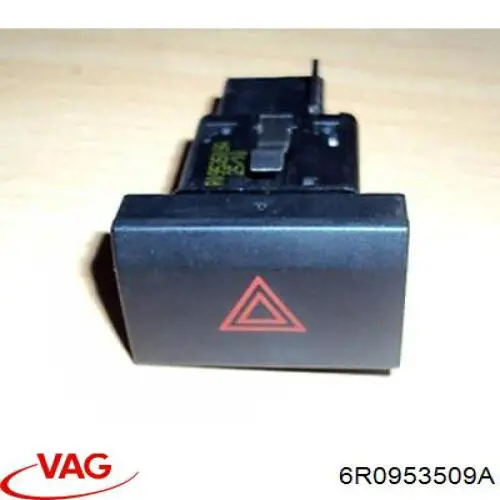 Кнопка включення аварійної сигналізації VAG 6R0953509A ціна, від 14.81 USD