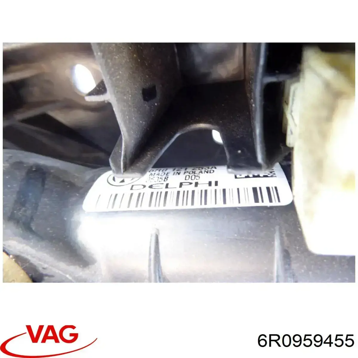 6R0959455 VAG електровентилятор охолодження в зборі (двигун + крильчатка)