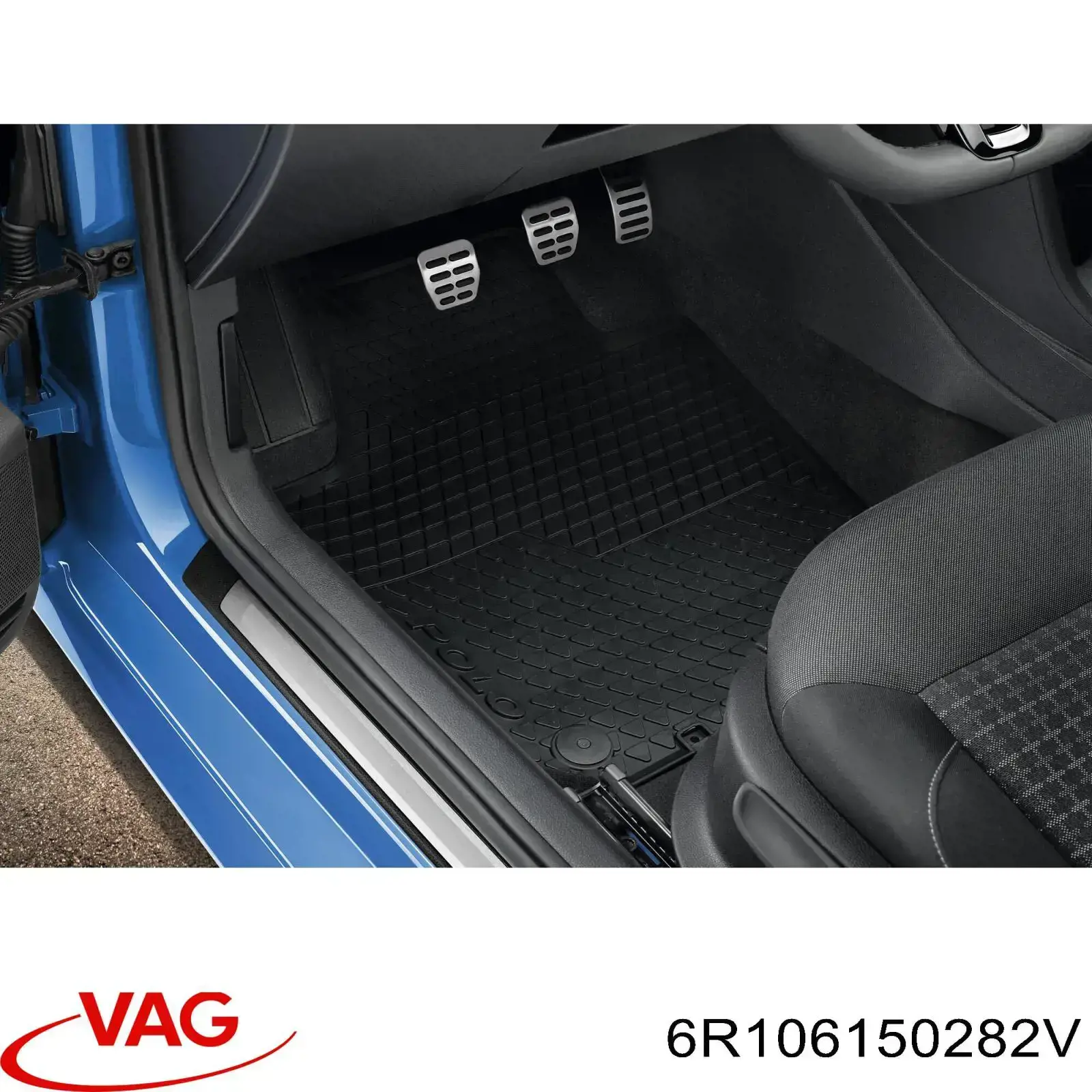 Килимок передній, комплект 2 шт. VAG 6R106150282V ціна, від 104.47 USD