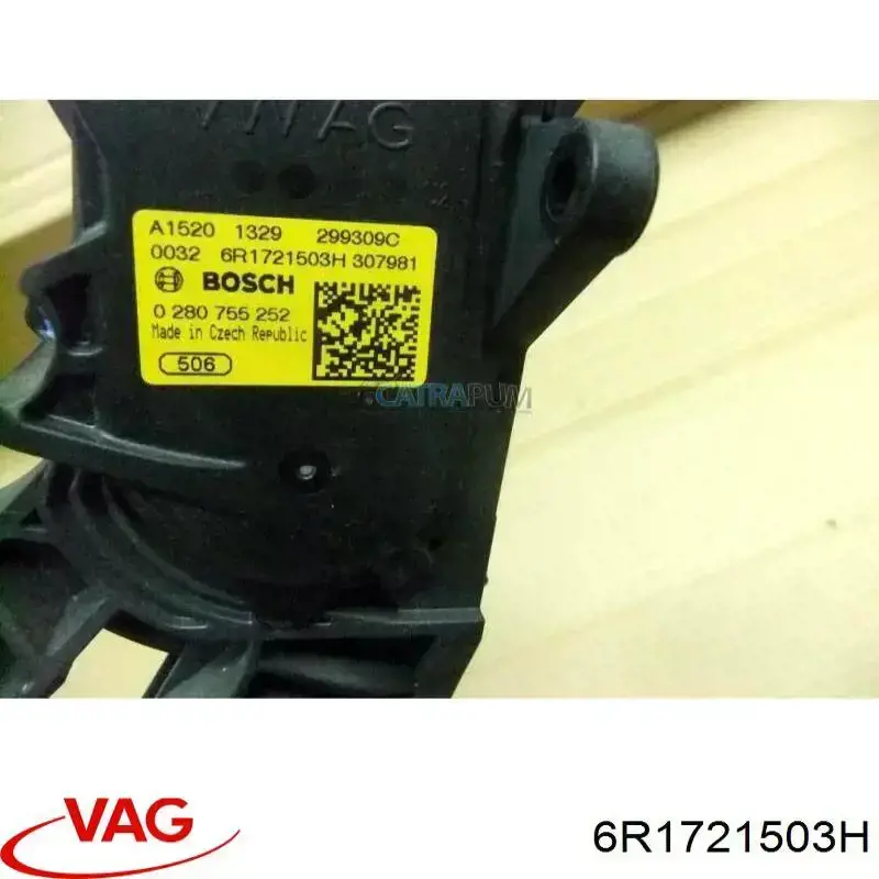 Купити 6R1721503F VAG Педаль газу