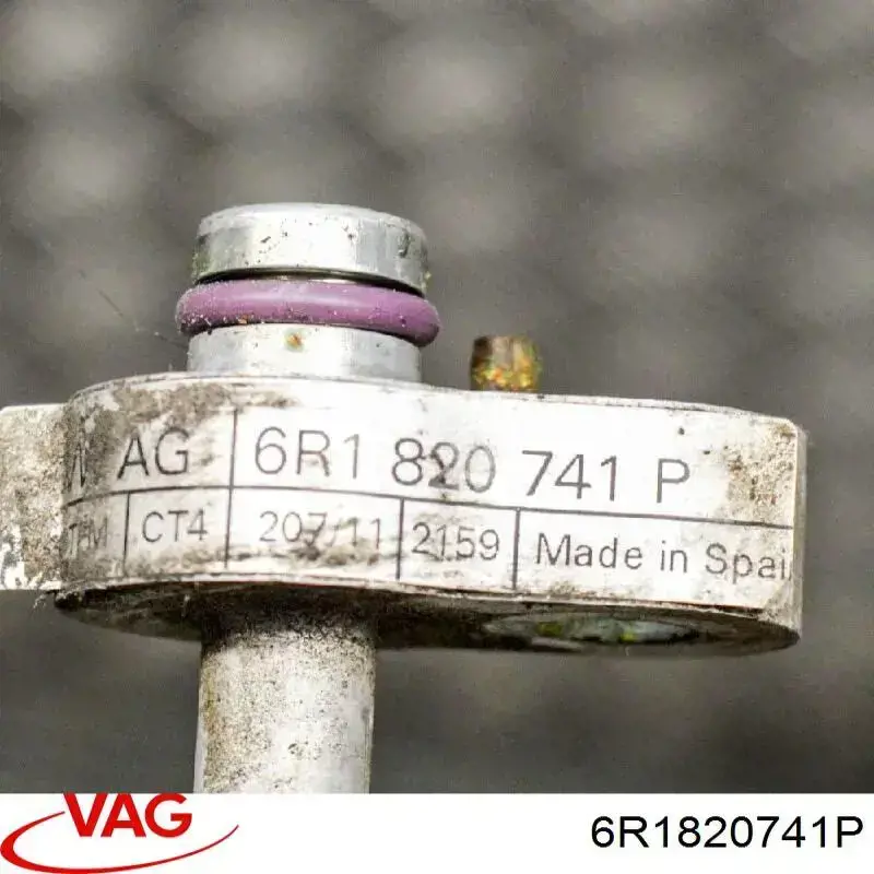 6R1820741P VAG Шланг кондиціонера, від компресора до радіатора