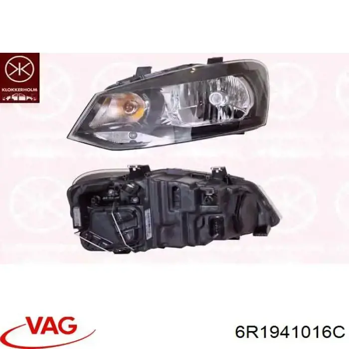 Фара правая VAG 6R1941016C ціна, від 77.26 USD