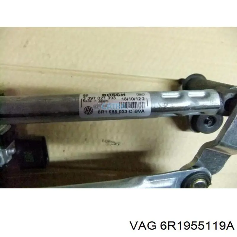 Двигун склоочисника лобового скла (трапеції) 6R1955119A VAG