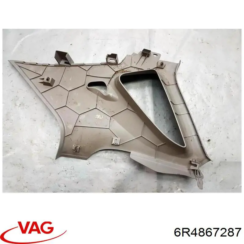 Обшивка стійки кузова внутрішня, задня ліва 6R4867287 VAG
