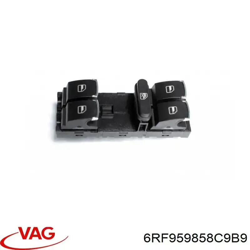 6RF959858C9B9 VAG Кнопки переднього лівого склопід'ємника