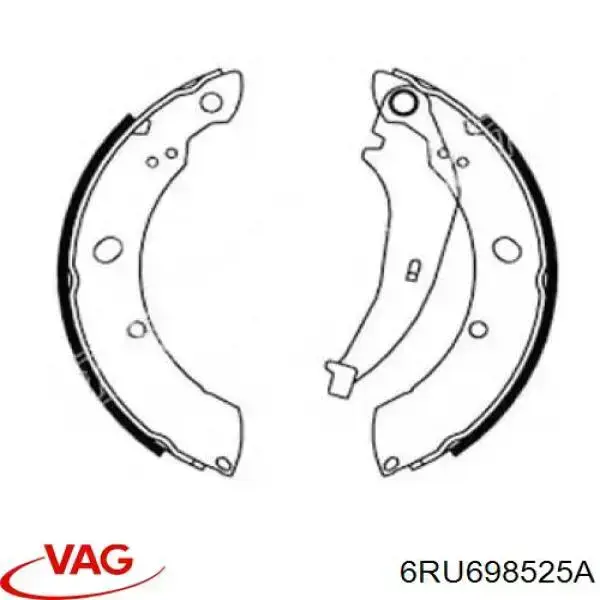 Колодки гальмові задні, барабанні VAG 6RU698525A ціна, від 31.19 USD