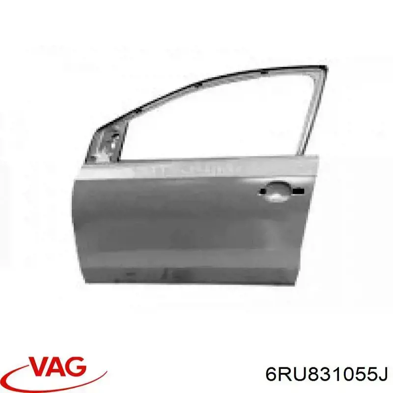 Двері передні, ліві VAG 6RU831055J ціна, від 199.41 USD