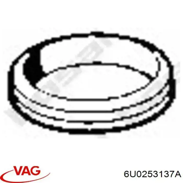 6U0253137A VAG кільце приймальної труби глушника