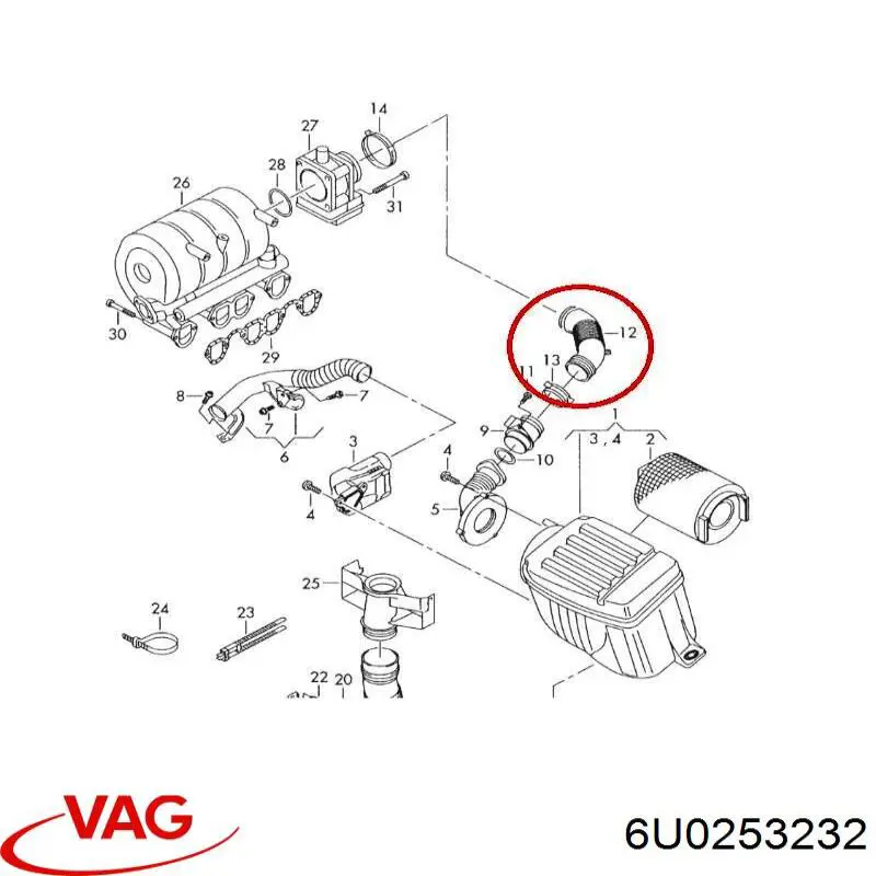 Прокладка монтажна, глушника VAG 6U0253232 ціна, від 1.63 USD