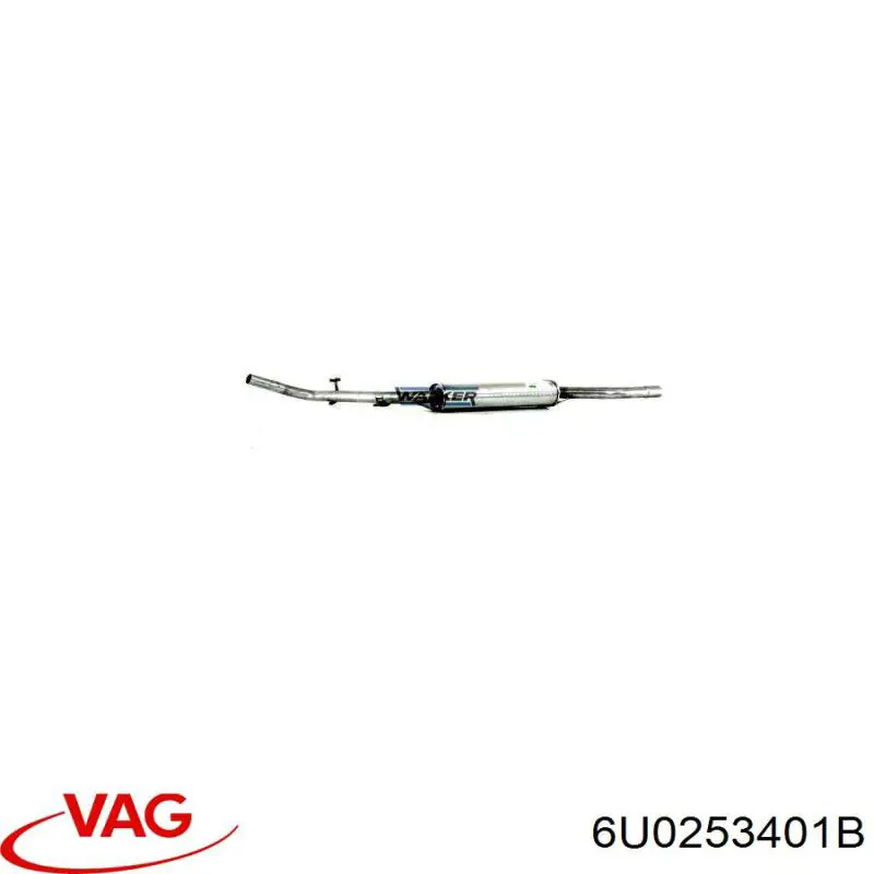 Купити 6U0253401B VAG Вихлоп