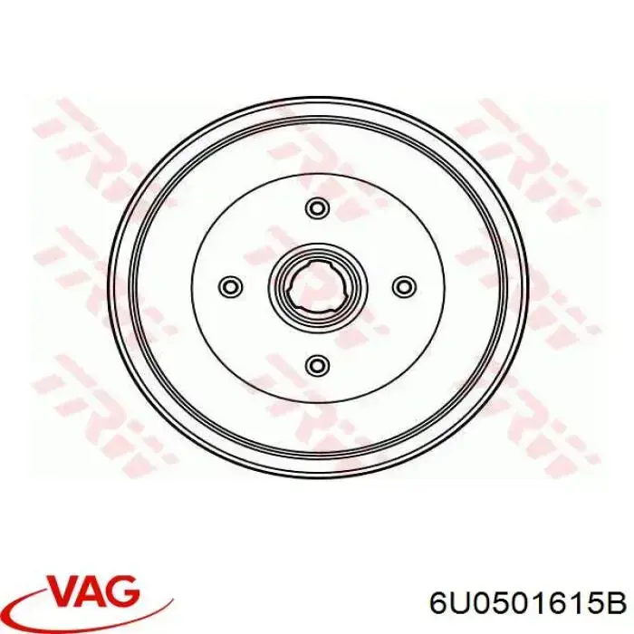 Барабан гальмівний задній VAG 6U0501615B