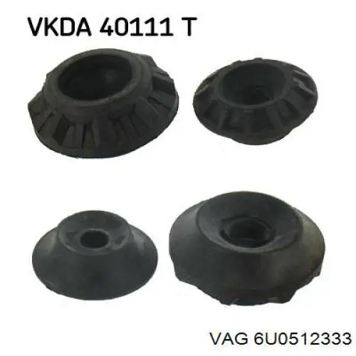 Опора амортизатора заднього VAG 6U0512333 ціна, від 3.12 USD