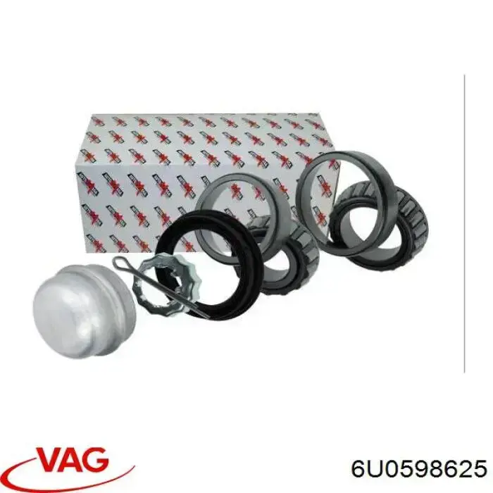 Підшипник задньої ступиці 6U0598625 VAG