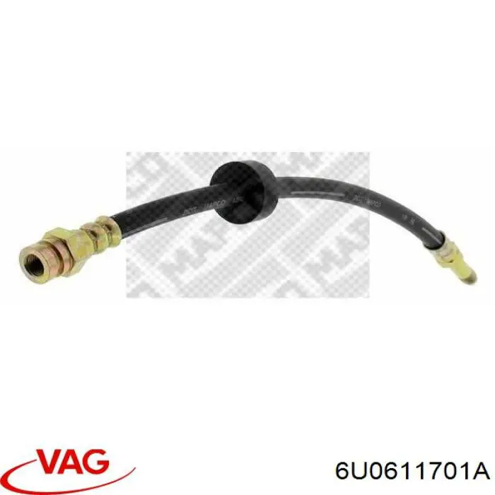 Шланг гальмівний передній VAG 6U0611701A