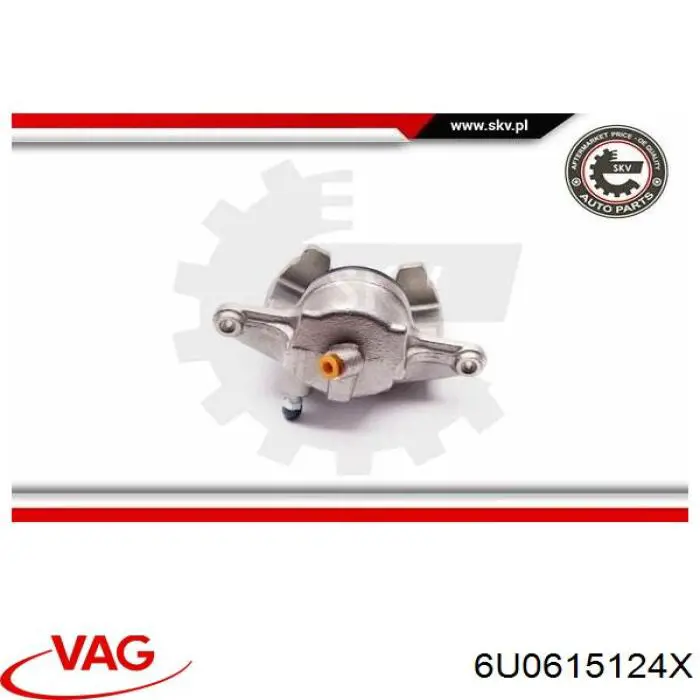 6U0615124X VAG Супорт гальмівний передній правий
