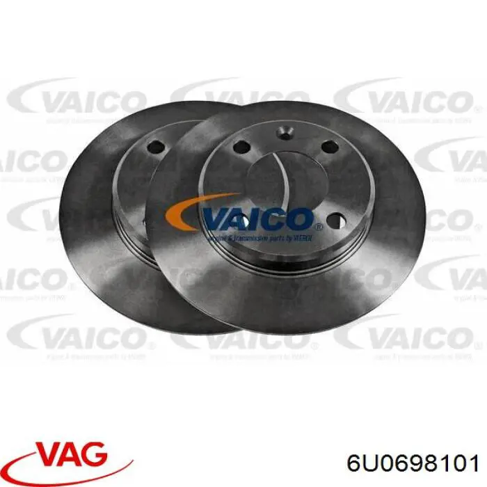 6U0698101 VAG Гальмо дискове переднє