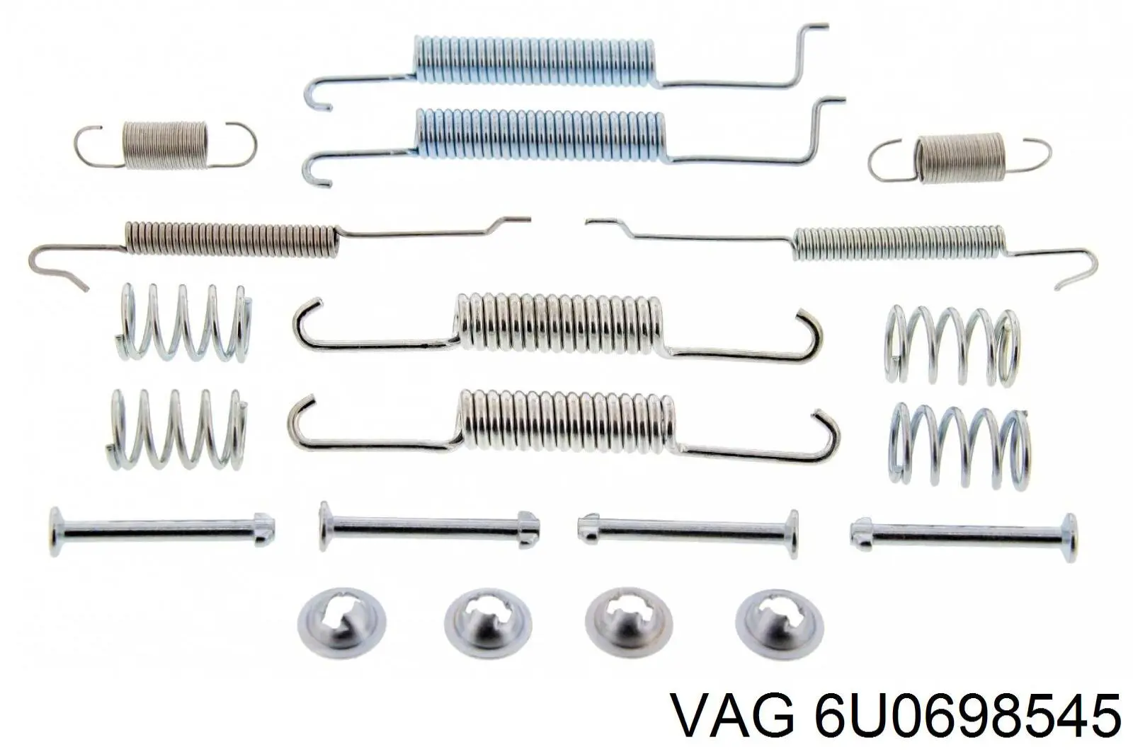 6U0698545 VAG Монтажний комплект задніх барабанних колодок