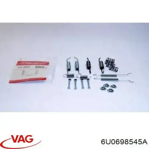 Монтажний комплект задніх барабанних колодок 6U0698545A VAG
