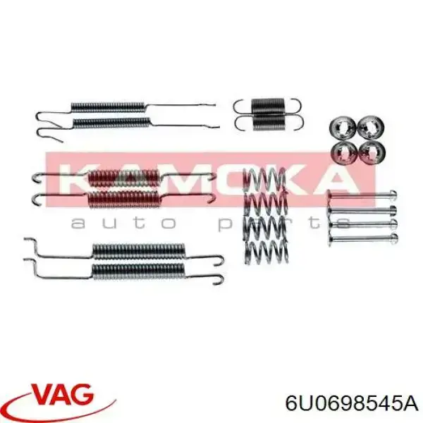 6U0698545A VAG Монтажний комплект задніх барабанних колодок