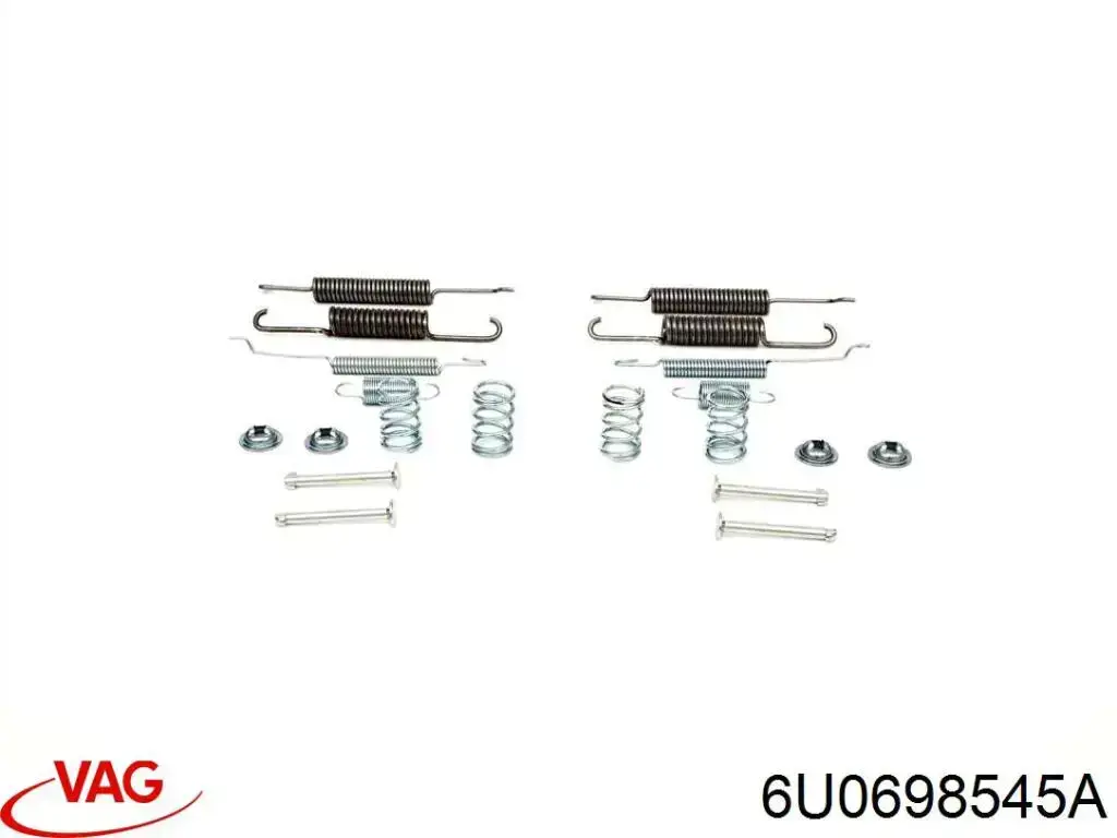 Купити 6U0698545A VAG Монтажний комплект задніх барабанних колодок
