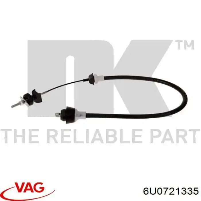 Трос зчеплення VAG 6U0721335 ціна, від 5.61 USD
