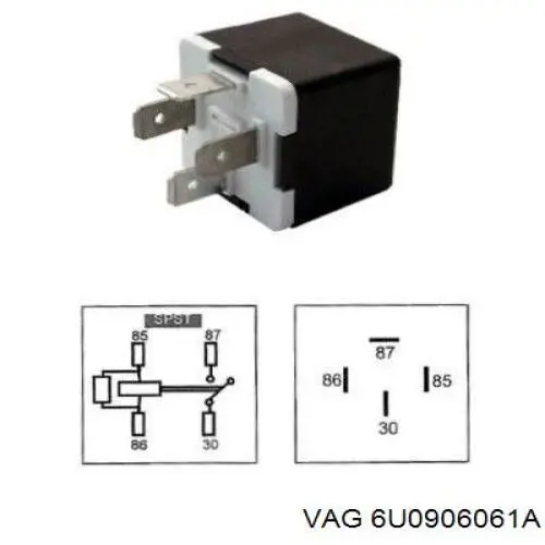 Реле вентилятора VAG 6U0906061A ціна, від 1.27 USD