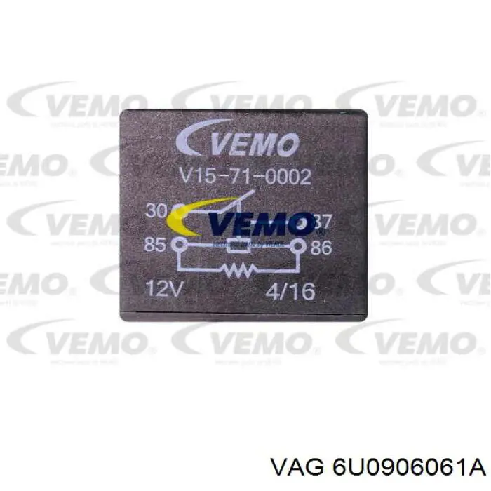 Купити 6U0906061A VAG Реле вентилятора