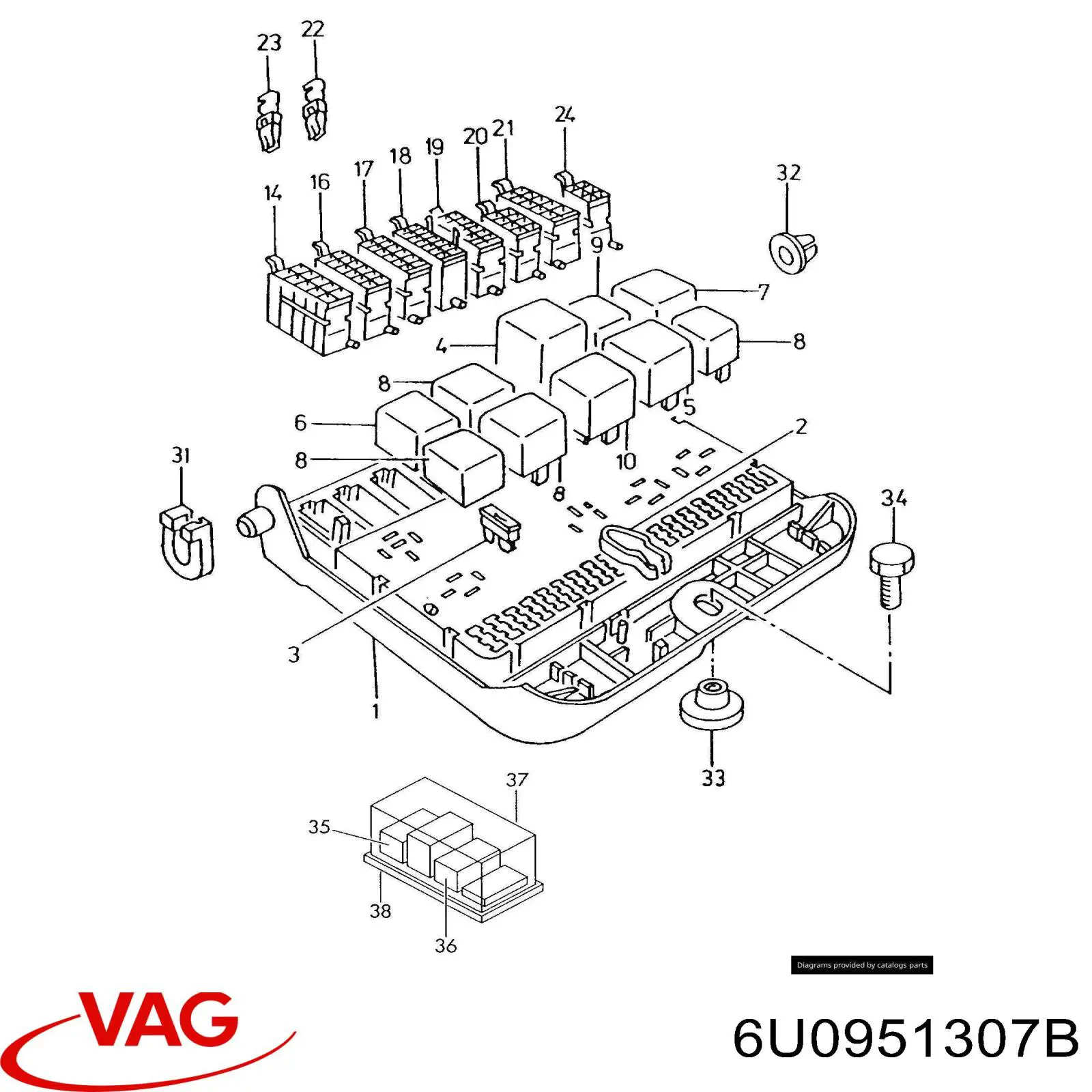 6U0951307B VAG 