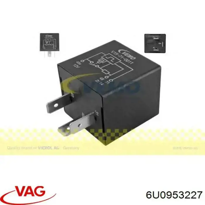 Автомобільні реле поворотів VAG 6U0953227 ціна, від 3.67 USD