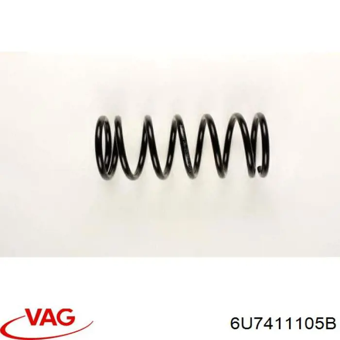 6U7411105B VAG Пружина амортизатора передняя