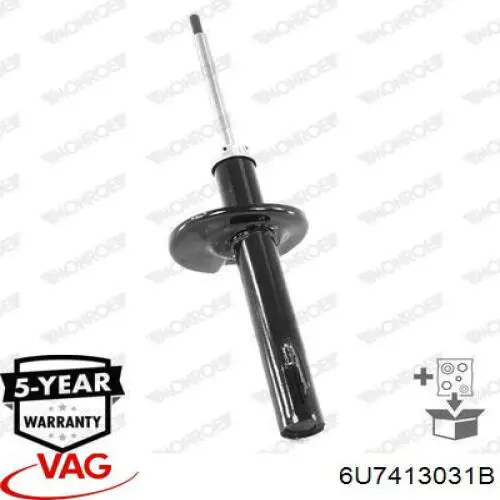 Стойка амортизатора передняя VAG 6U7413031B ціна, від 41.74 USD