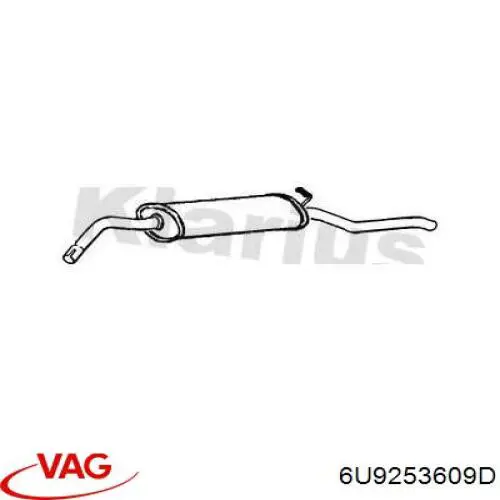 Купити 6U9253609D VAG Вихлоп
