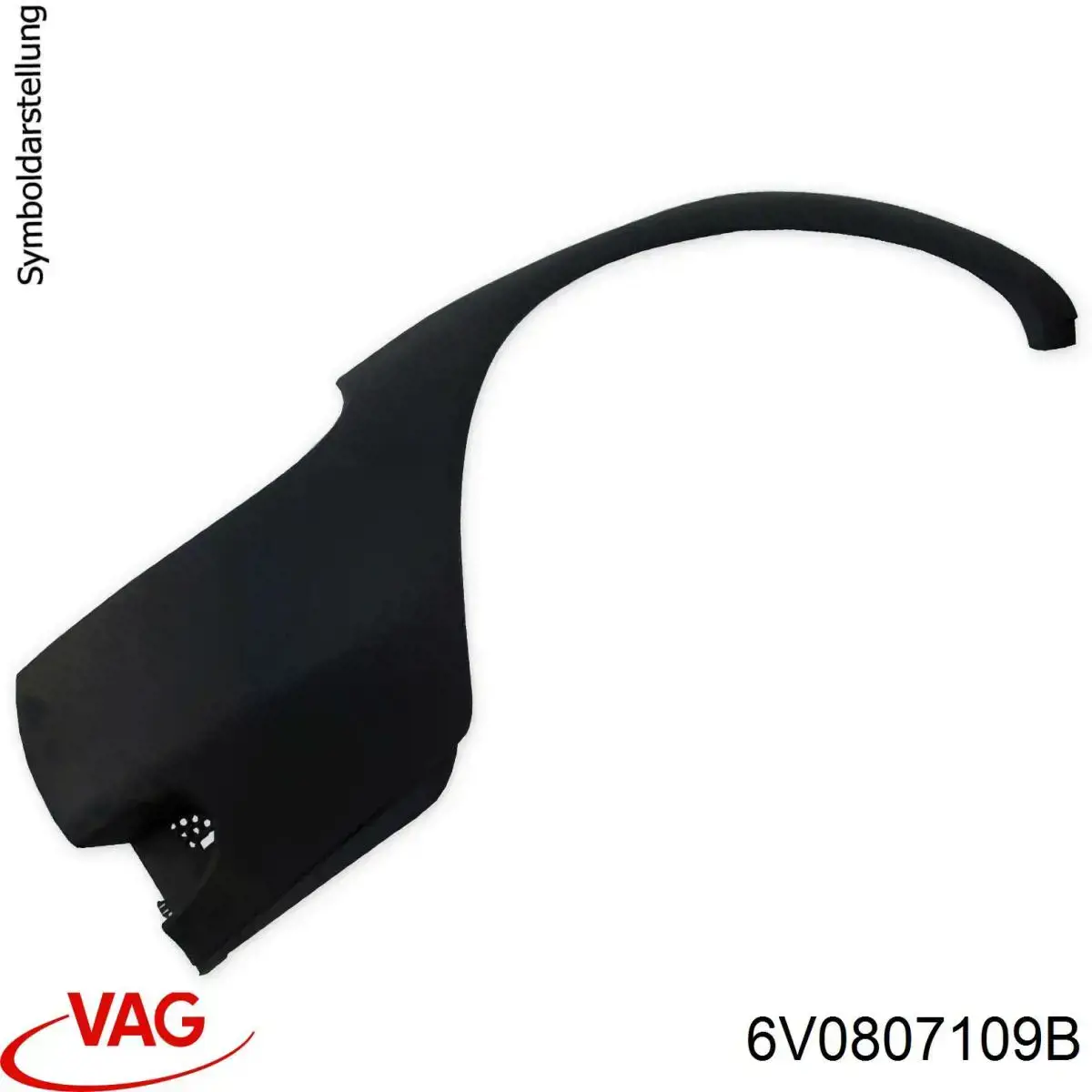 Купити 6V0807109C VAG Буфер бампера переднього