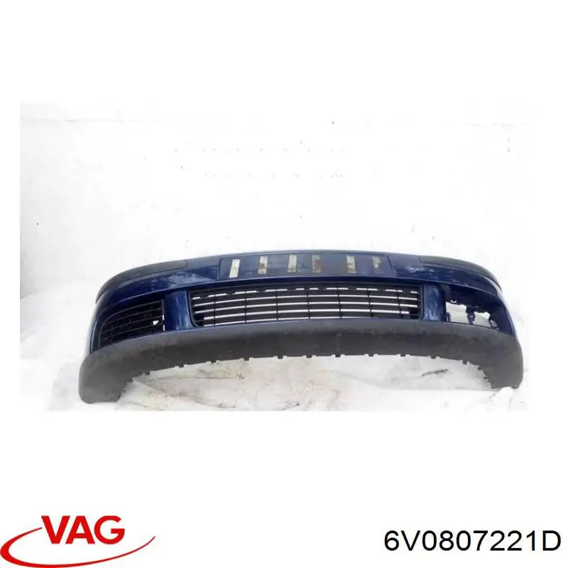 6V0807221D VAG Бампер передній в зборі