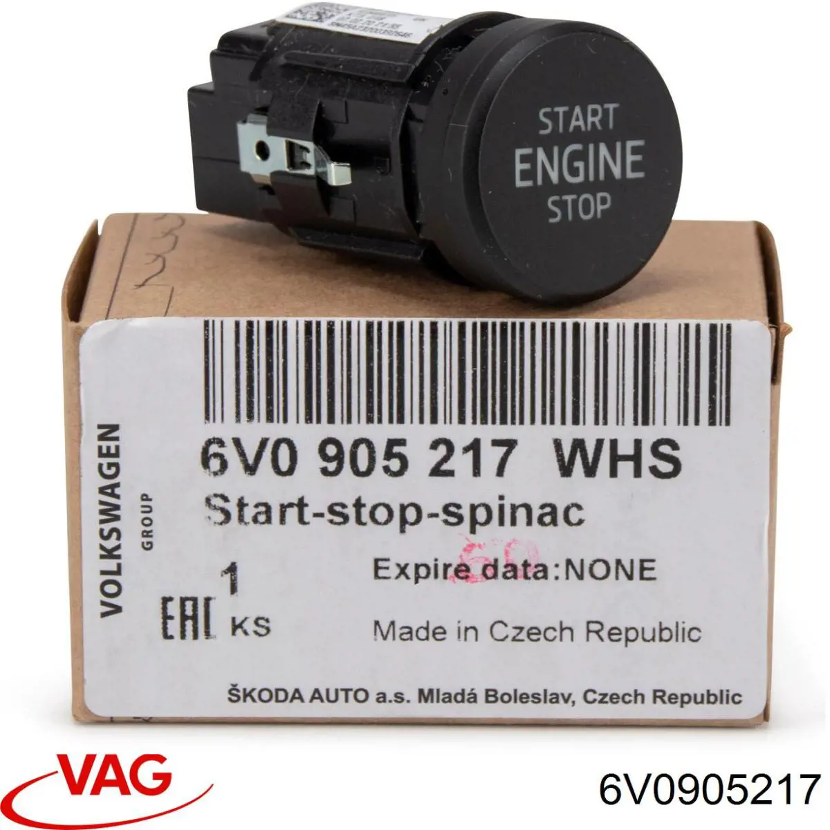 Купити 6V0905217 VAG Кнопка запуску двигуна